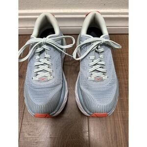 Hoka One One Bondi 7 Running Shoes Blue Fog Sneakers Women’s 6.5